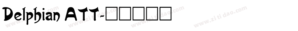 Delphian ATT字体转换